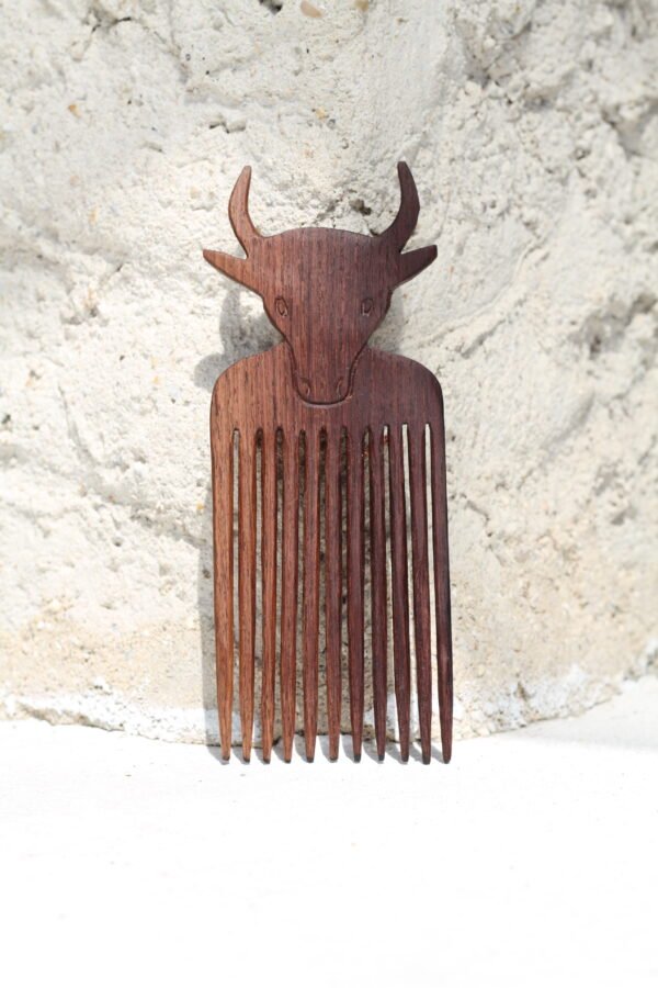 Peigne Afro en bois Palissandre